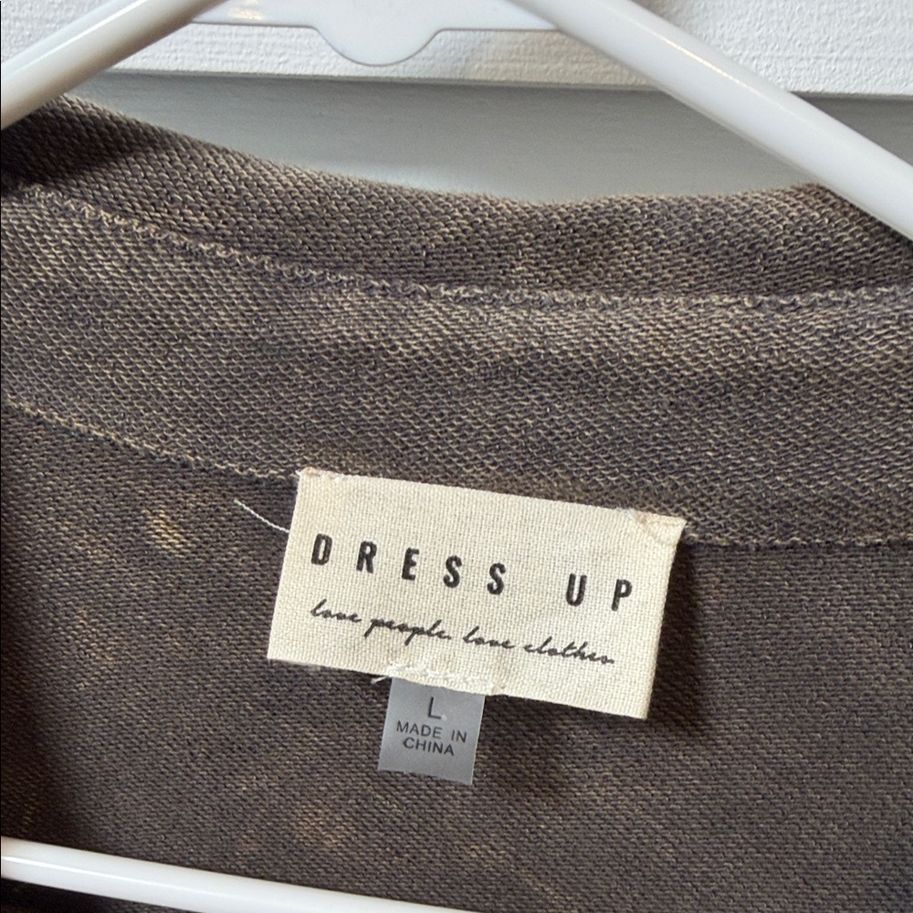 Casual Brown Button Down Shirt for Women - Picture 2 of 3